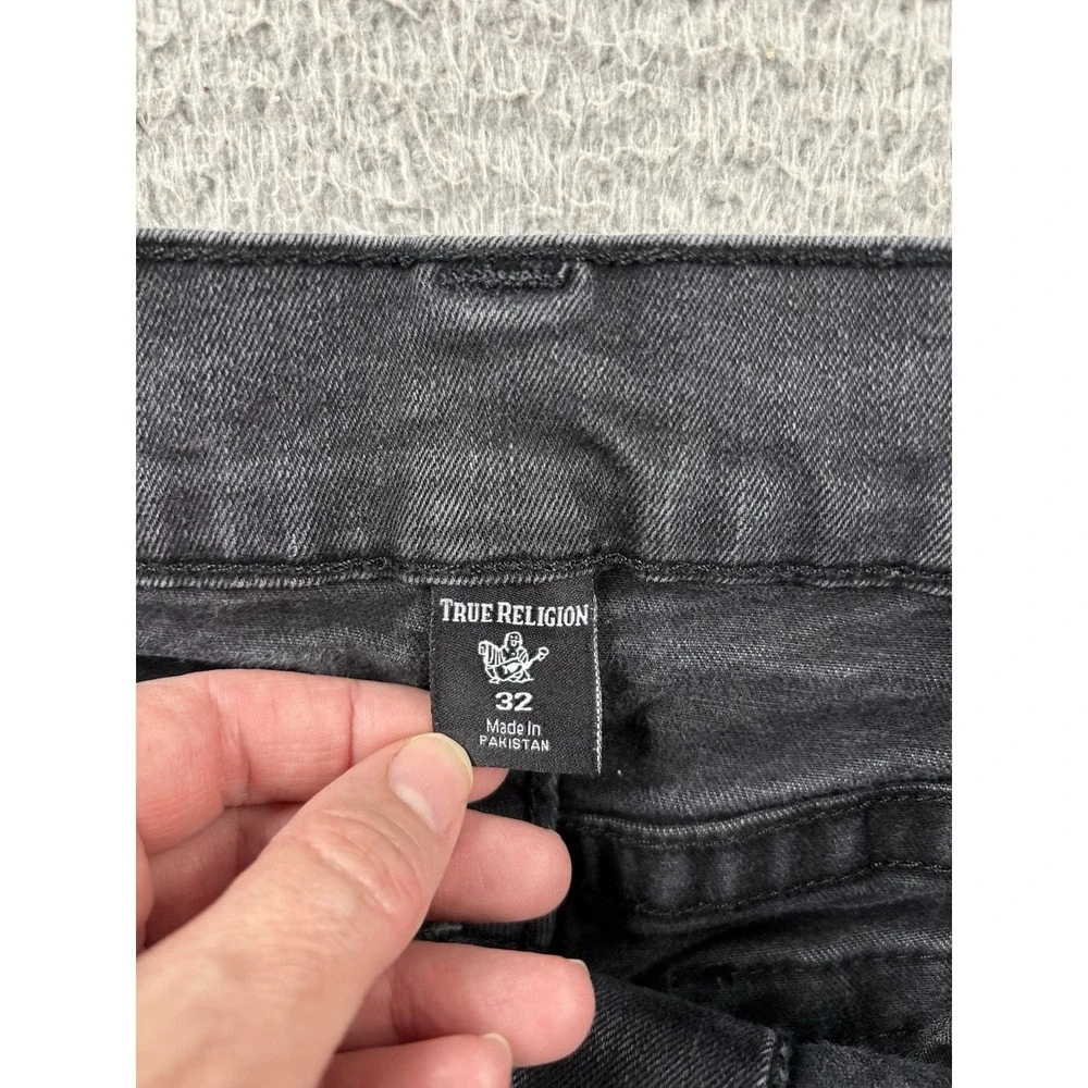 True Religion Ricky Jeans Mens 32 Fits 30x29.5 Relaxed Straight Flap Pockets Y2K